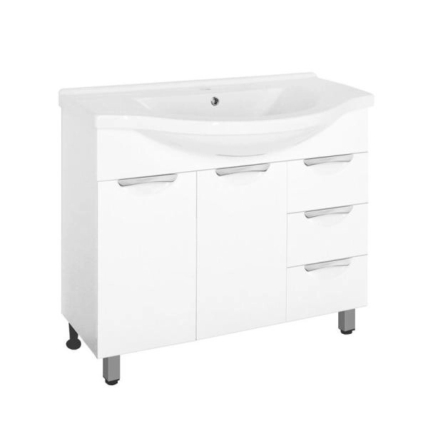 Тумба Style Line  Жасмин 100 (3 ящ.) под умывальник Эльбрус 100