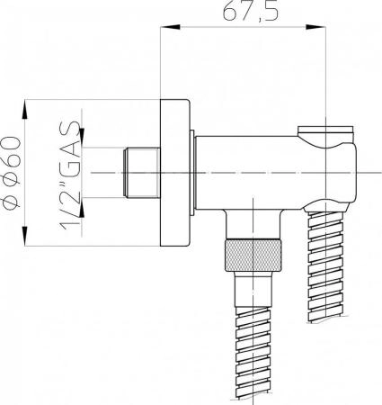 Душевой гарнитур Bossini Aqua Life C12004C.030, ручной душ ? 120 мм, хром