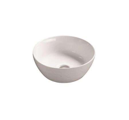 Раковина SantiLine SL-1038 35,8x35,8 на столешницу керамическая Белый