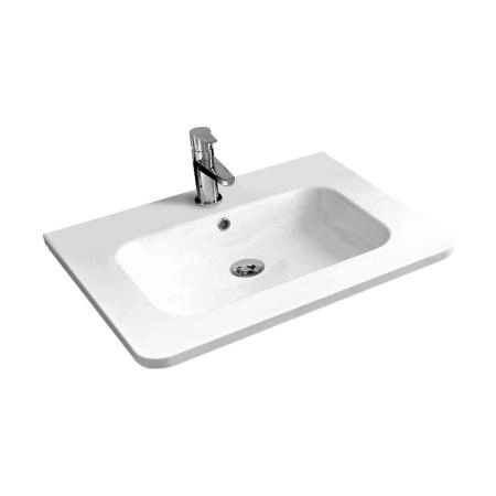 Раковина Vincea VCB-1RA600W из искусственного камня, цвет белый