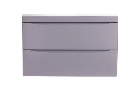 Тумба подвесная Style Line Бергамо мини 90 (2 ящ.) Люкс антискрейтч серый, PLUS