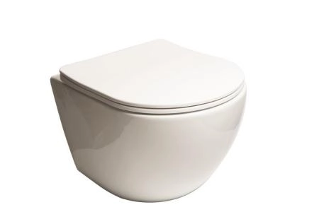 Унитаз подвесной SantiLine SL-5005 безободковый    сиденье микролифт