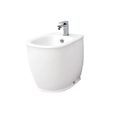 Artceram Azuley Биде напольное приставное 36х52см., 1 отв., c креплением, цвет: белый