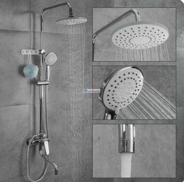 Душевая система Frap F24001 хром для ванны