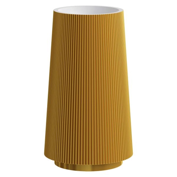 Раковина напольная Boheme рифленая Corian 480*480*850 GOLD 801-Torre-G