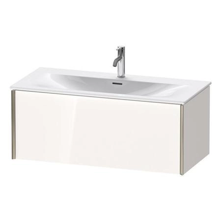 Duravit XViu Тумба подвесная 610x800x480мм, с раковиной, 1 ящик, цвет: белый глянцевый/champagne matt