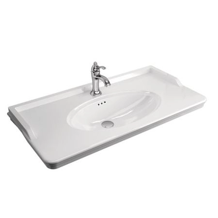 Тумба с раковиной Comforty Неаполь-100 белый глянец