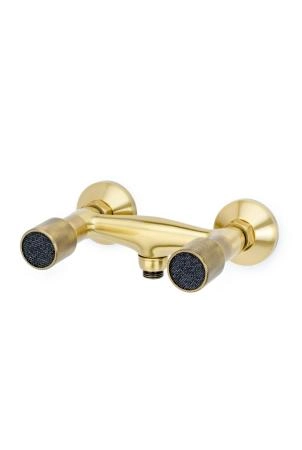 Смеситель для душа Boheme ROYAL CRYSTAL black, бронза_Комплект 314-Royal/CRST black