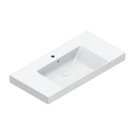Catalano Zero Раковина 100x50см чаша в центре, с 1 отв., цвет: белый глянцевый