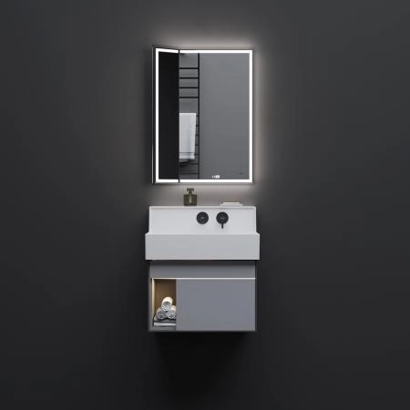 Тумба Kerama Marazzi TECNOLOGICA M ТЕКНОЛОДЖИКА М LO.M.65\GRAY ба Logica M/Лоджика М подвесная 2 выдвижных ящика 65, серый