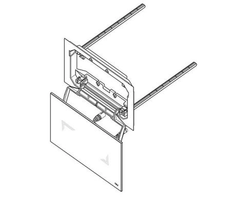Панель бесконтактная двойная OLI Tribe 879063, hydroboost, черная