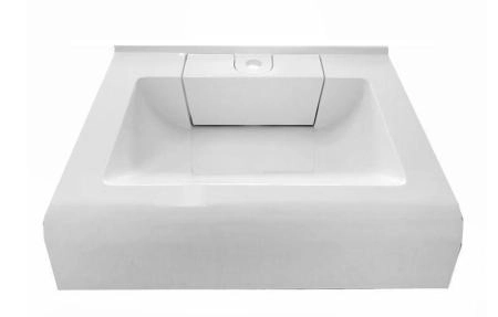 Раковина Marko Корса 60x50 над стиральной машиной с кронштейнами