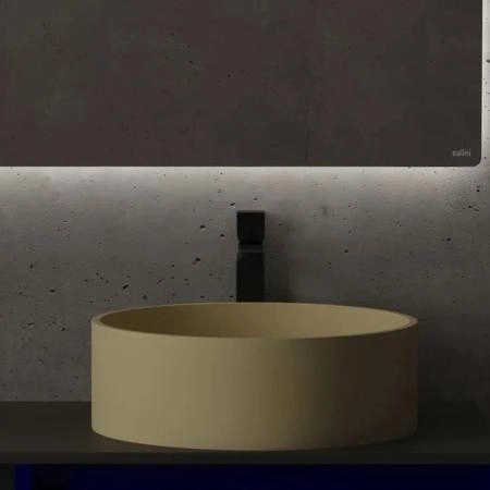 Salini Зеркало для ванны OMBRA 100х90х2.5см., с LED подсветкой, влагостойкое AGC Сrystalvision, сенс. выкл., крепления, обогрев, антизапот.