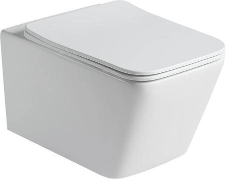 Унитаз подвесной Santiline SL-5007MW, белый матовый (сиденье микролифт)