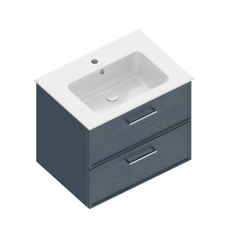 Тумба Kerama Marazzi PIANO CLASSIC ПИАНО КЛАССИК PIA.CL.65\BLU.M подвесная 65 см, 2 ящика, ясень синий матовый