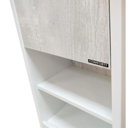 Шкаф-колонна Comforty Женева-35 дуб белый