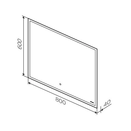 Зеркало AM.PM Spirit 2.0 M71AMOX0801SA