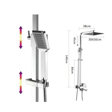 Душевая система Frap F2415-2 хром