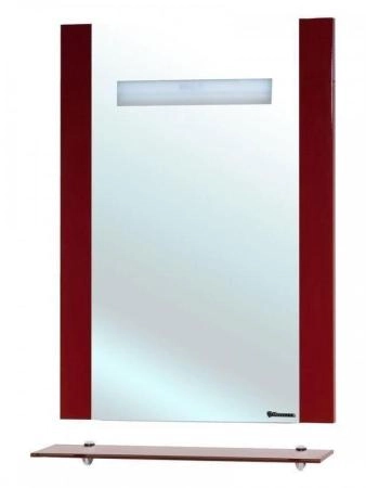 Зеркало Bellezza Берта 75 с полкой и подсветкой черное