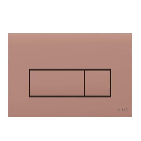 Кнопка смыва для инсталляции VitrA Root Square  740-2340 мягкая медь глянец двойный смыв