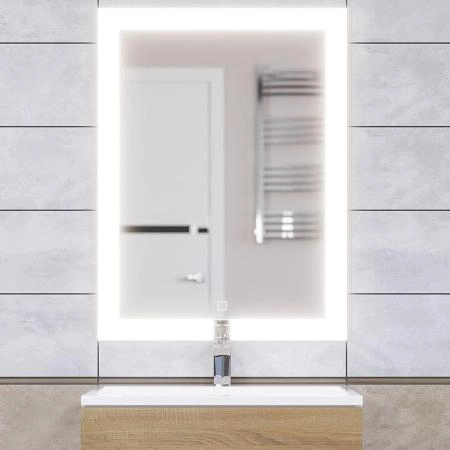 Зеркало для ванной с подсветкой Uperwood Barsa 60х80 см, сенсорный выключатель, антизапотевание