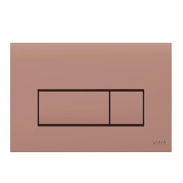 Кнопка смыва для инсталляции VitrA Root Square  740-2340 мягкая медь глянец двойный смыв