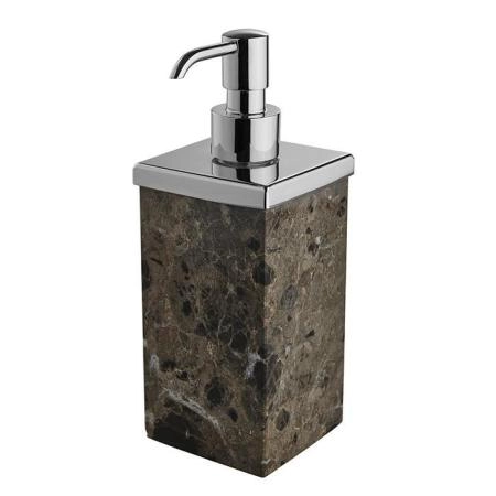 3SC Palace Marmo Дозатор для жидкого мыла,  настольный, цвет: мрамор Emperador dark/хром