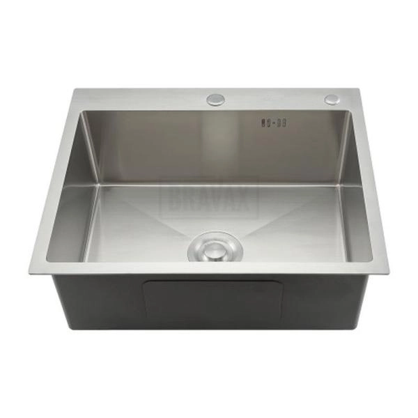 Кухонная мойка Gappo GS6050 600x500x215mm 0.8мм с коландером Сатин