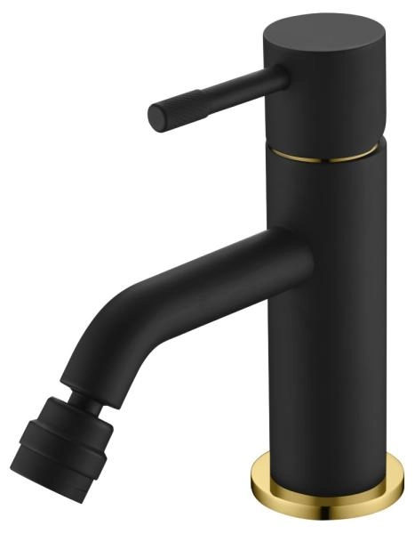 Смеситель для биде Boheme Uno. Черный Золото 466-BG
