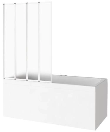 Шторка для ванны GOOD DOOR SCREEN GR4-100-G-WE 4 ств., 4 мм 100 матовое