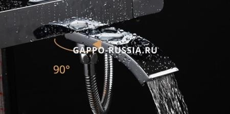 Душевая система Gappo G2407-40 для ванны термостат, хром