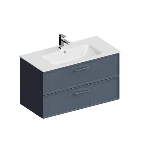 Тумба Kerama Marazzi PIANO CLASSIC ПИАНО КЛАССИК PIA.CL.95\BLU.M подвесная 95 см, 2 ящика, ясень синий матовый