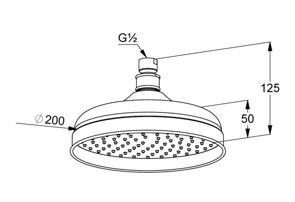 Верхний душ Kludi Adlon 2751005 D20 см цвет хром