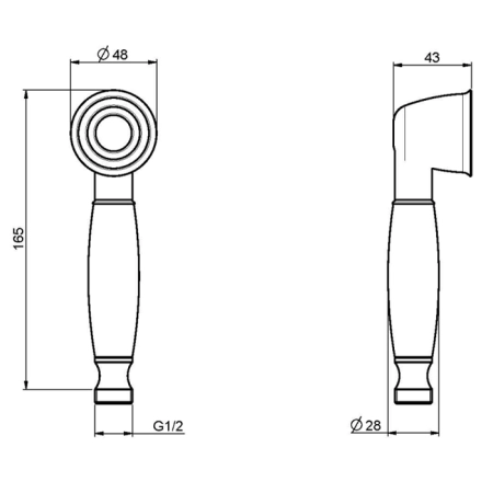 Carlo Frattini Wellness Ручной душ F2049CR, цвет: хром