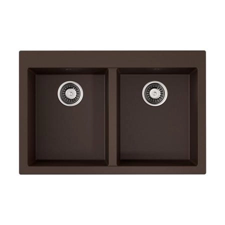 Кухонная мойка Omoikiri Bosen 80-2-DC Tetogranit/темный шоколад 4993840