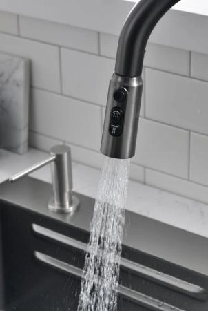 Мойка кухонная Esbano CASCADE-5 750х450х220 оружейная сталь PVD покрытие