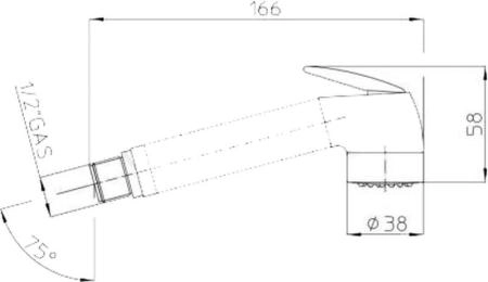 Гигиенический душ Bossini Nikita Gom E57004B.030 хром