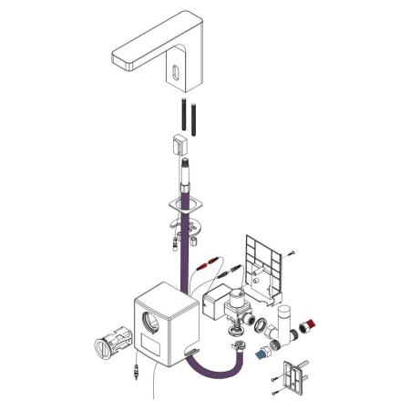 Смеситель для раковины сенсорный Timo Torne 4313/00F хром