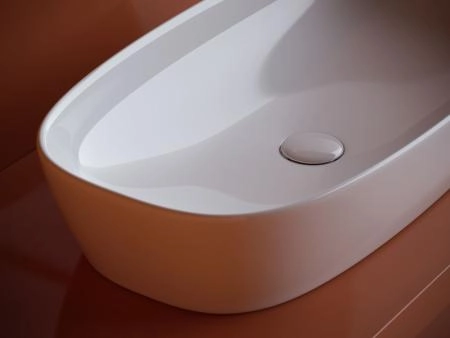 Умывальник чаша накладная овальная Element 700x375x140мм