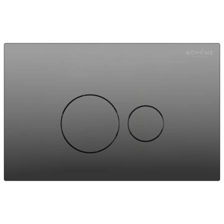 Кнопка для инсталляции Boheme пластик Shine Gun Metal 668-SGM