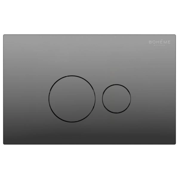 Кнопка для инсталляции Boheme пластик Shine Gun Metal 668-SGM