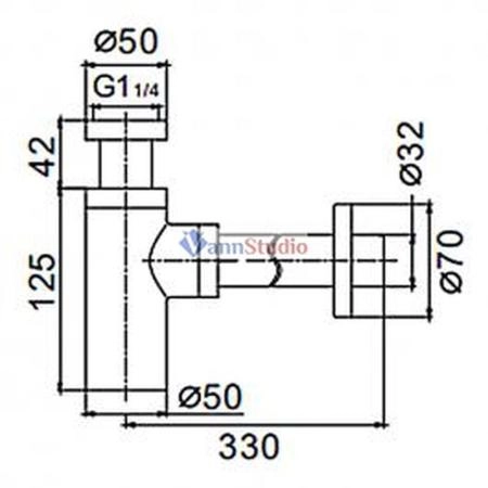 Сифон для раковины Frap F82 хром