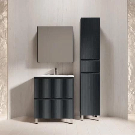 Тумба с раковиной Style Line Марокко 70 ЛС-00002496 напольная графит