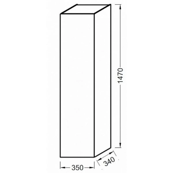 Пенал Jacob Delafon ODEON UP EB998-E10 35 см подвесной цвет квебекский дуб