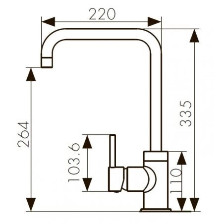 Смеситель для кухни KAISER Merkur (26844-9) черный