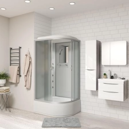 Душевая кабина Niagara NG-2310-14LG 1200х800х2150 высокий поддон 40см стекло матовое