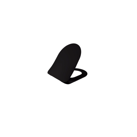 CREAVIT Крышка черная матовая дуропласт с микролифтом (съемная)  KC0903.01.1400E