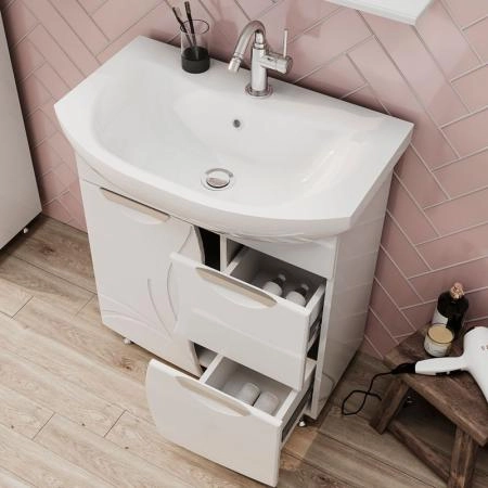 Тумба для ванной Volna Adel 70.1D.2Y напольная (Балтика) раковина отдельно