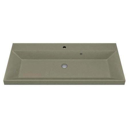 Раковина кварцевая Uperwood Classic Quartz 100 см, бежевая матовая, десерт
