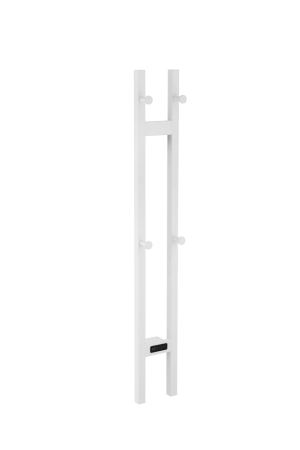 Полотенцесушитель электрический Boheme 2-трубы квадратный Matt White 728-MW